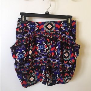 Tribal print shorts
